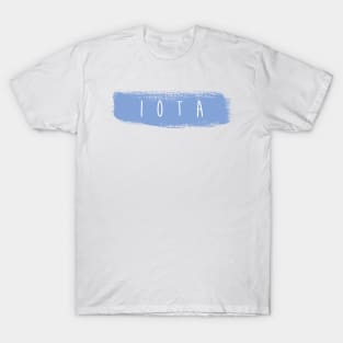 Iota Blue Brush Stroke T-Shirt